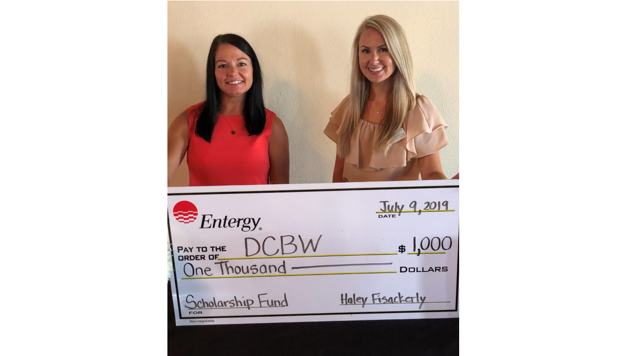 Hayley Perkins (left), Entergy Mississippi customer service assistant and president of DCBW, is shown with Olivia Craig, City of Southaven director of marketing and vice president of DCBW.